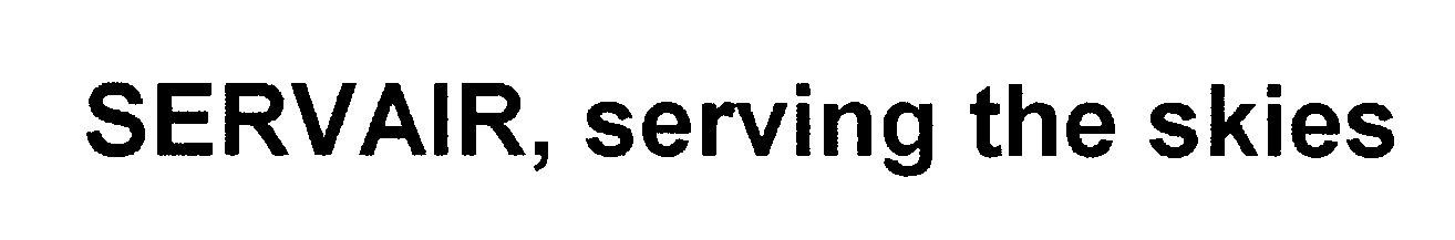  SERVAIR, SERVING THE SKIES