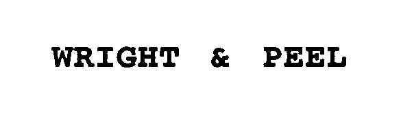 Trademark Logo WRIGHT & PEEL