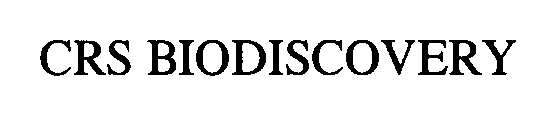 Trademark Logo CRS BIODISCOVERY
