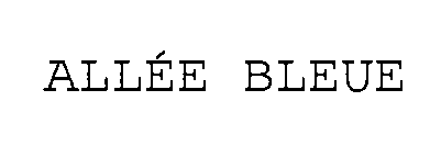 Trademark Logo ALLÉE BLEUE
