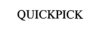 Trademark Logo QUICKPICK