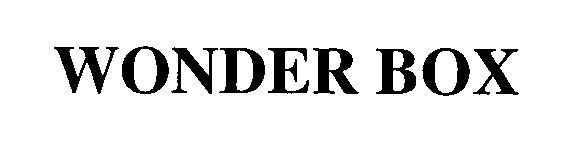Trademark Logo WONDER BOX