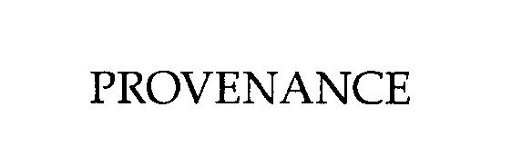 Trademark Logo PROVENANCE