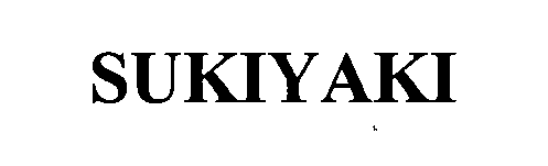 Trademark Logo SUKIYAKI