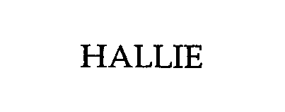 Trademark Logo HALLIE