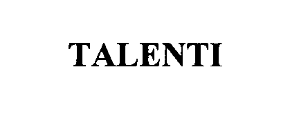 Trademark Logo TALENTI