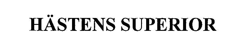 Trademark Logo HÄSTENS SUPERIOR