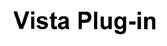 Trademark Logo VISTA PLUG-IN