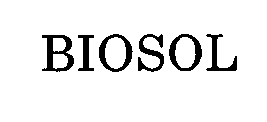 Trademark Logo BIOSOL