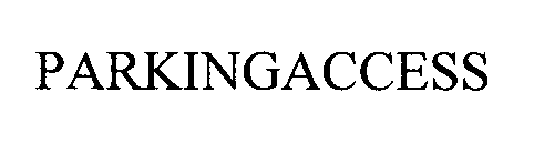 Trademark Logo PARKINGACCESS