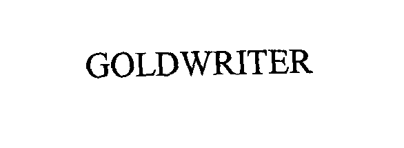 Trademark Logo GOLDWRITER