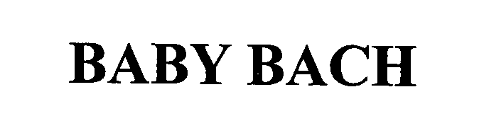 Trademark Logo BABY BACH