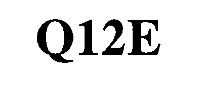 Trademark Logo Q12E