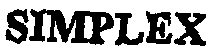 Trademark Logo SIMPLEX