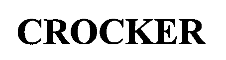Trademark Logo CROCKER