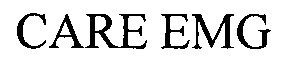 Trademark Logo CARE EMG