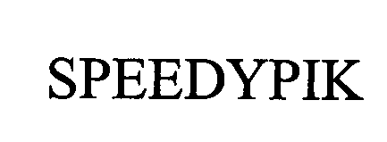 Trademark Logo SPEEDYPIK