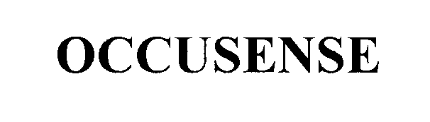 Trademark Logo OCCUSENSE