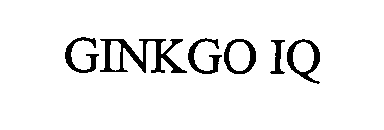Trademark Logo GINKGO IQ