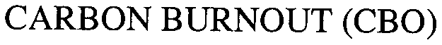 Trademark Logo CARBON BURNOUT (CBO)