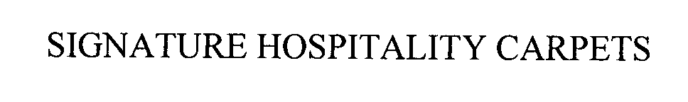  SIGNATURE HOSPITALITY CARPETS