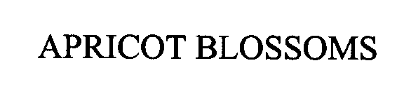 Trademark Logo APRICOT BLOSSOMS