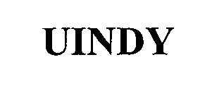 Trademark Logo UINDY