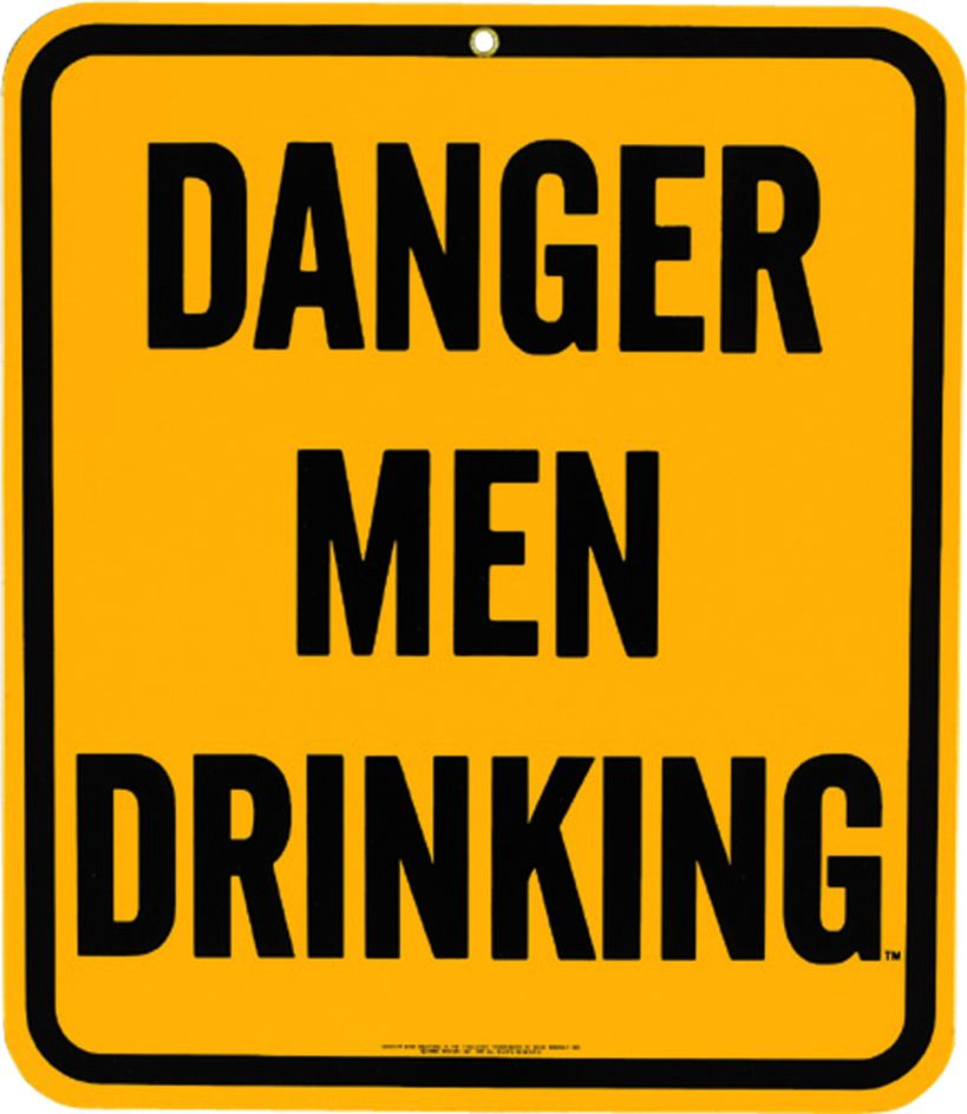 Trademark Logo DANGER MEN DRINKING