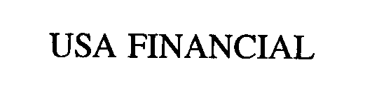 Trademark Logo USA FINANCIAL