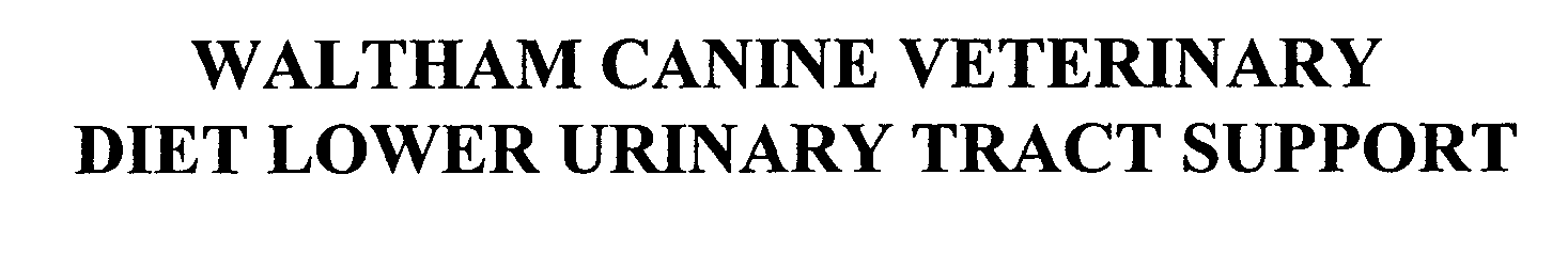 WALTHAM CANINE VETERINARY DIET LOWER URINARY TRACT SUPPORT