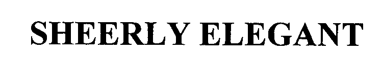 Trademark Logo SHEERLY ELEGANT