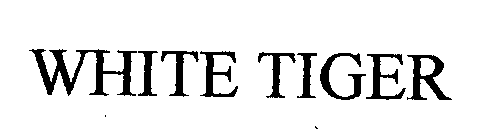 Trademark Logo WHITE TIGER