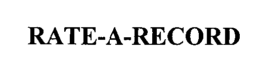 Trademark Logo RATE-A-RECORD