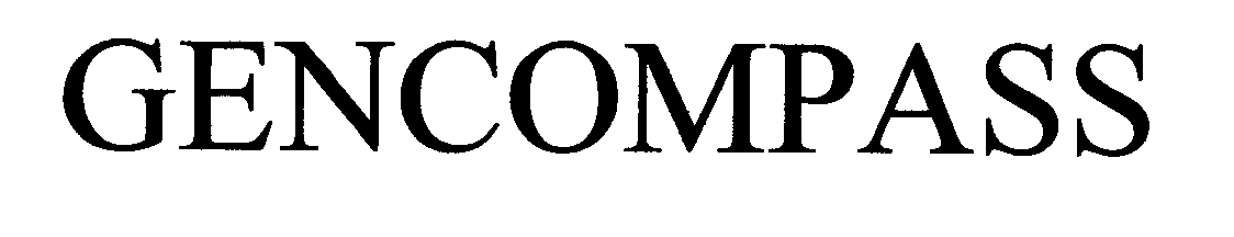 Trademark Logo GENCOMPASS