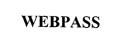Trademark Logo WEBPASS