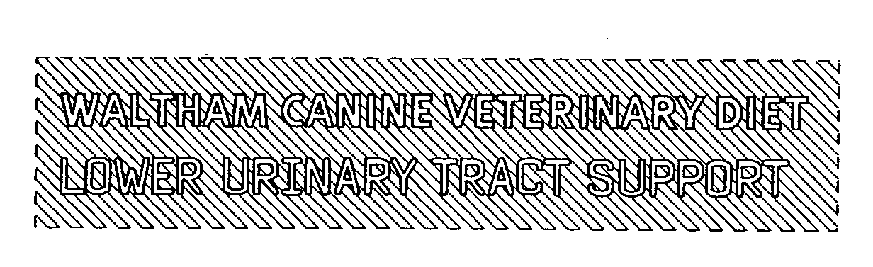 Trademark Logo WALTHAM CANINE VETERINARY DIET LOWER URINARY TRACT SUPPORT