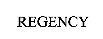 Trademark Logo REGENCY