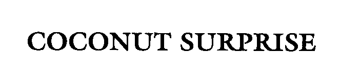 Trademark Logo COCONUT SURPRISE