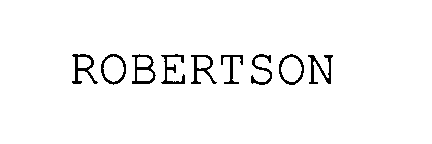 Trademark Logo ROBERTSON