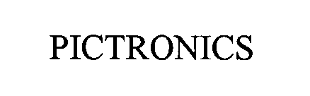 Trademark Logo PICTRONICS