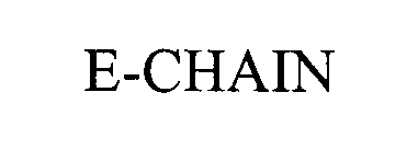 Trademark Logo E-CHAIN