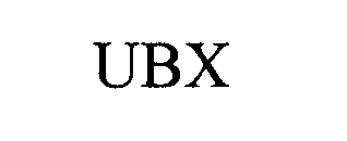 Trademark Logo UBX
