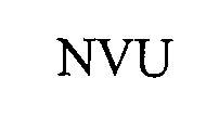 Trademark Logo NVU