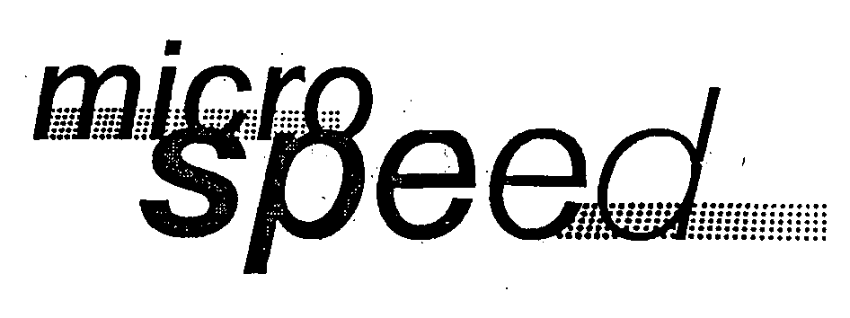 Trademark Logo MICRO SPEED