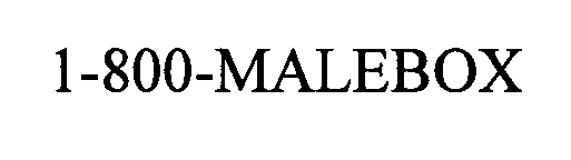 Trademark Logo 1-800-MALE-BOX