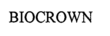 Trademark Logo BIOCROWN