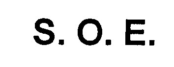 Trademark Logo S. O. E.
