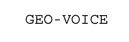 Trademark Logo GEO-VOICE