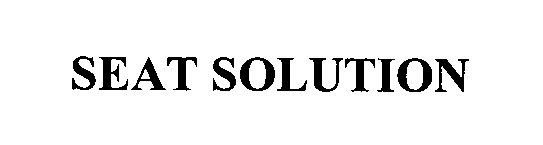Trademark Logo SEAT SOLUTION
