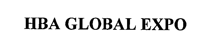 Trademark Logo HBA GLOBAL EXPO